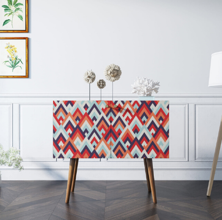 Комод на высоких ножках "Berber" малый принт 2 арт BB13/Print_02 в Москве Комод на высоких ножках "Berber" малый принт 2 арт BB13/Print_02