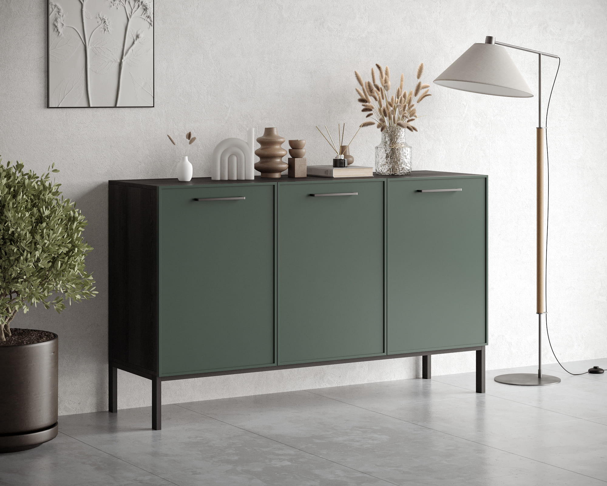 купить Комод с тремя дверками "Nicole" NLN02G