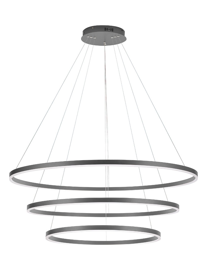 Люстра Orblaze 3 rings 1000 black в интерьере в Москве Люстра Orblaze 3 rings 1000 black в интерьере