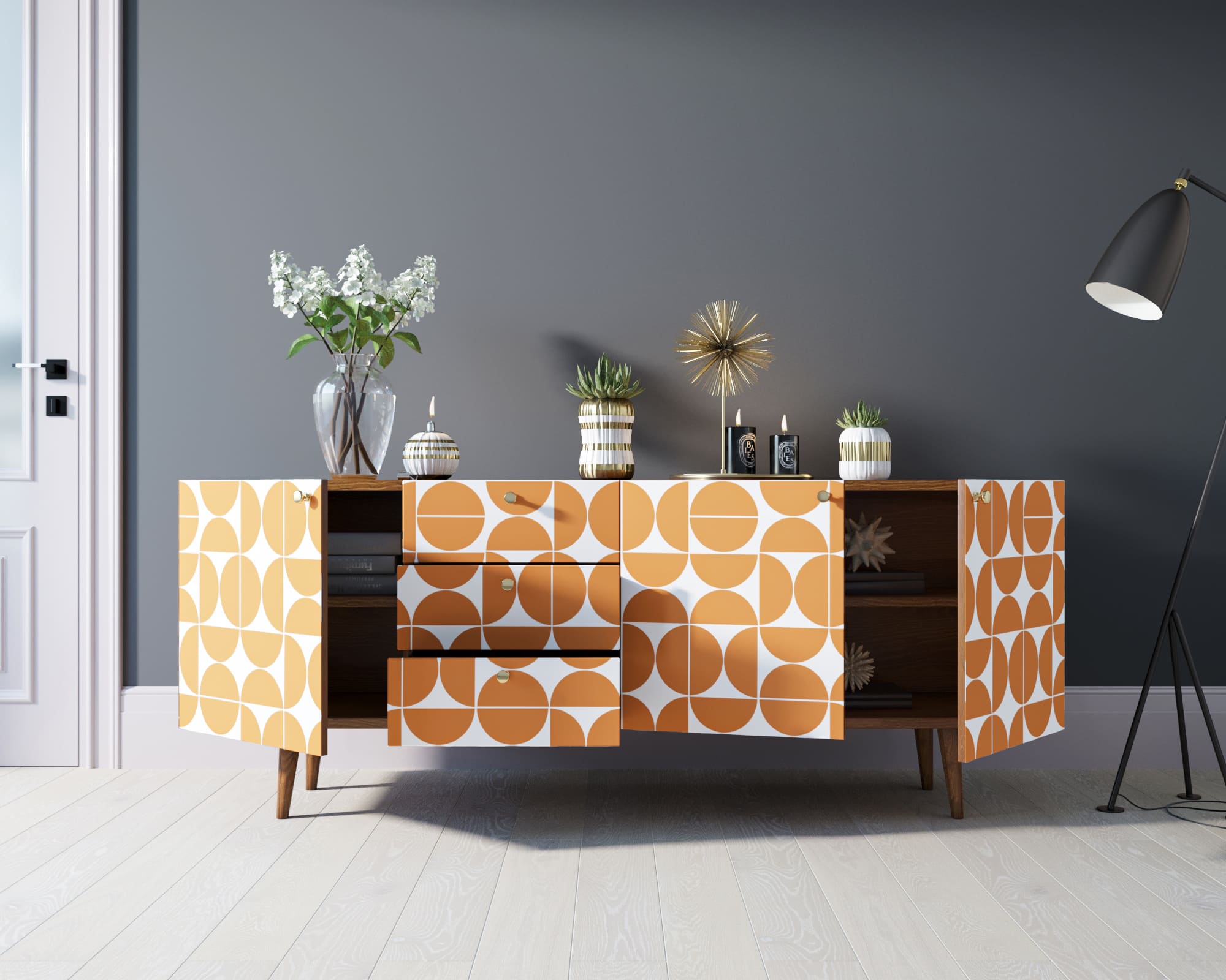 Комод "Berber" удлиненный принт 14 арт BB11/Print_14 в интернет-магазине в Москве Комод "Berber" удлиненный принт 14 арт BB11/Print_14 в интернет-магазине