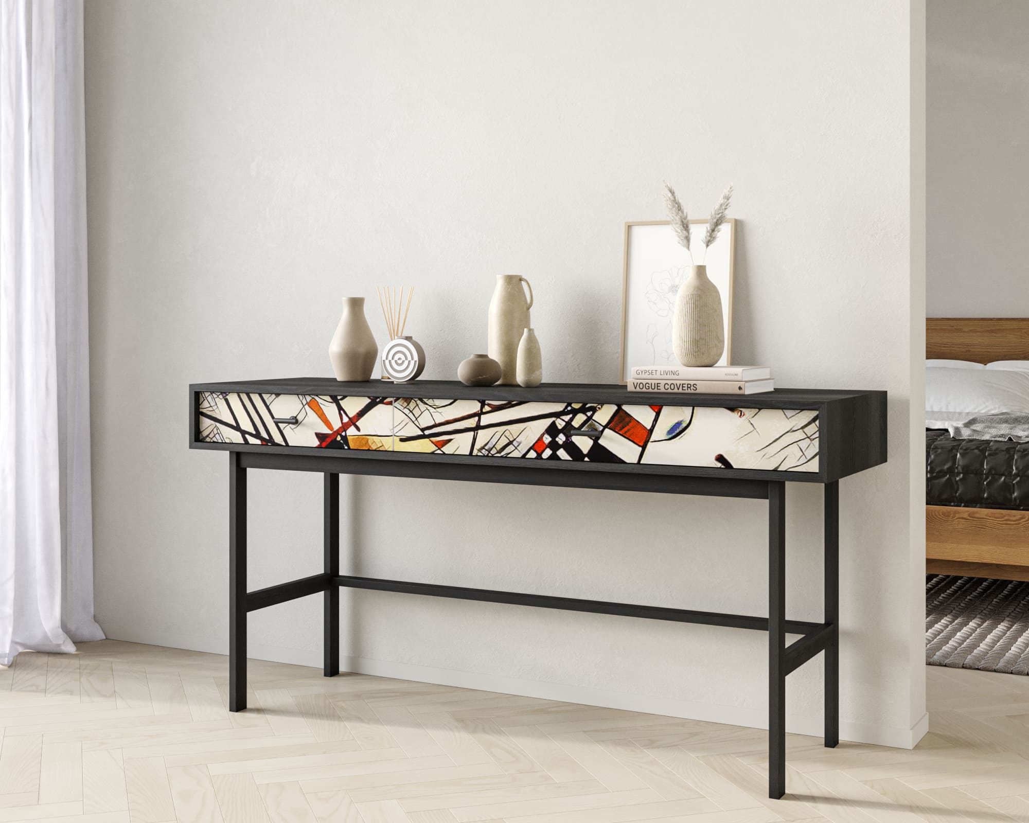 заказать Консоль с двумя ящиками "Emerson" by Kandinsky арт EM22/Print_01 в Москве заказать Консоль с двумя ящиками "Emerson" by Kandinsky арт EM22/Print_01