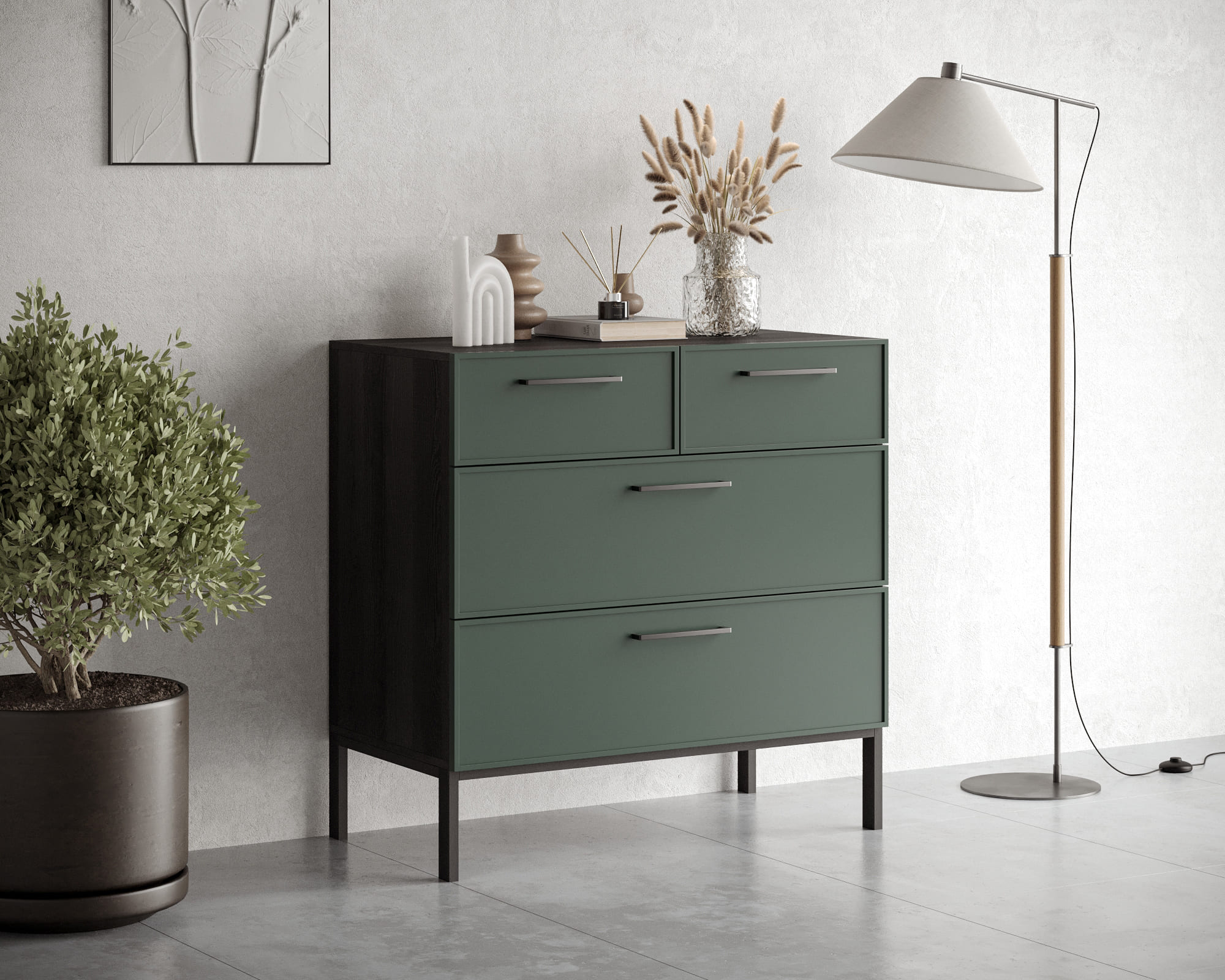 заказать Комод с четырьмя ящиками "Nicole" NR22G