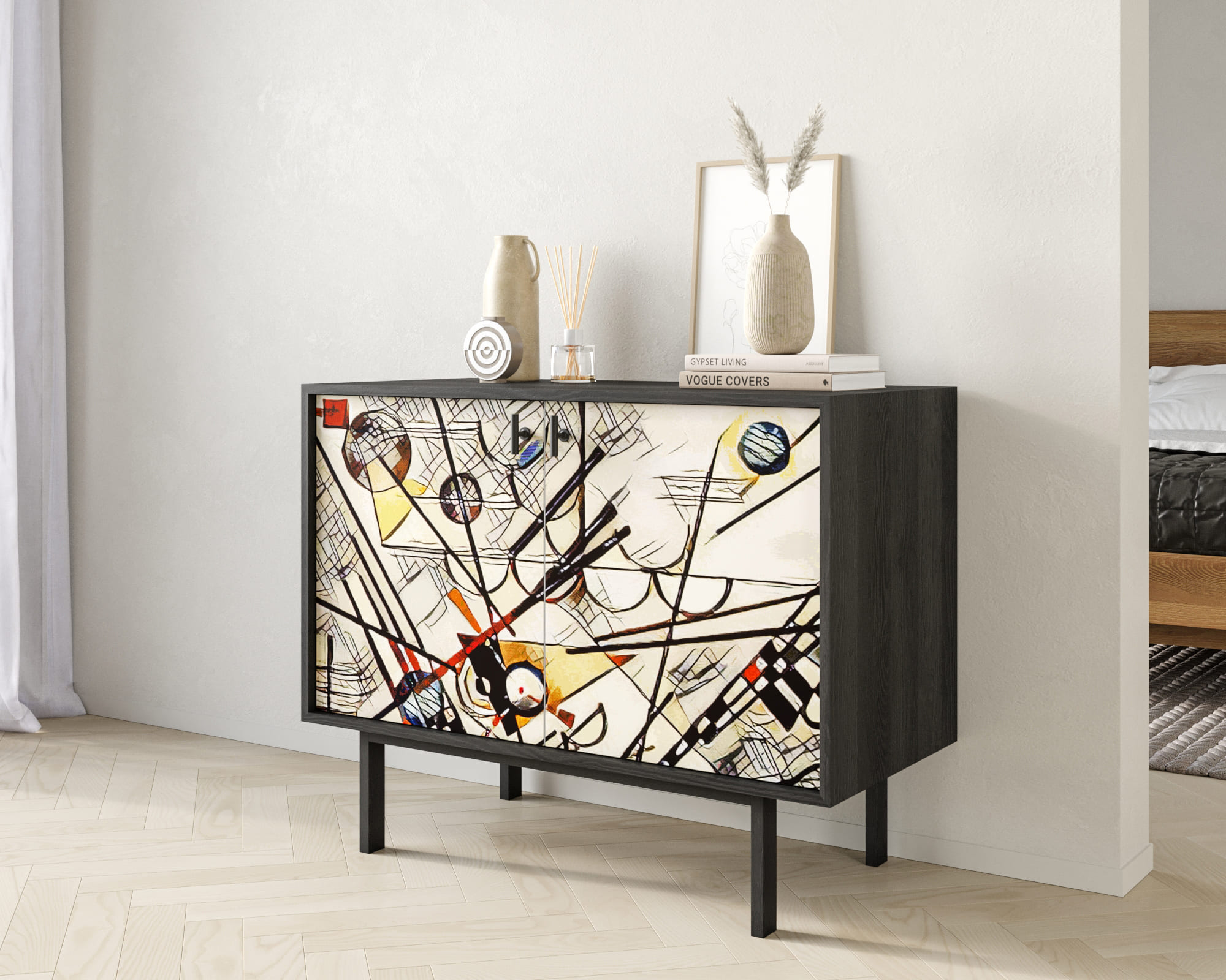 заказать Комод с двумя дверками "Emerson" by Kandisky арт EM02/Print_01