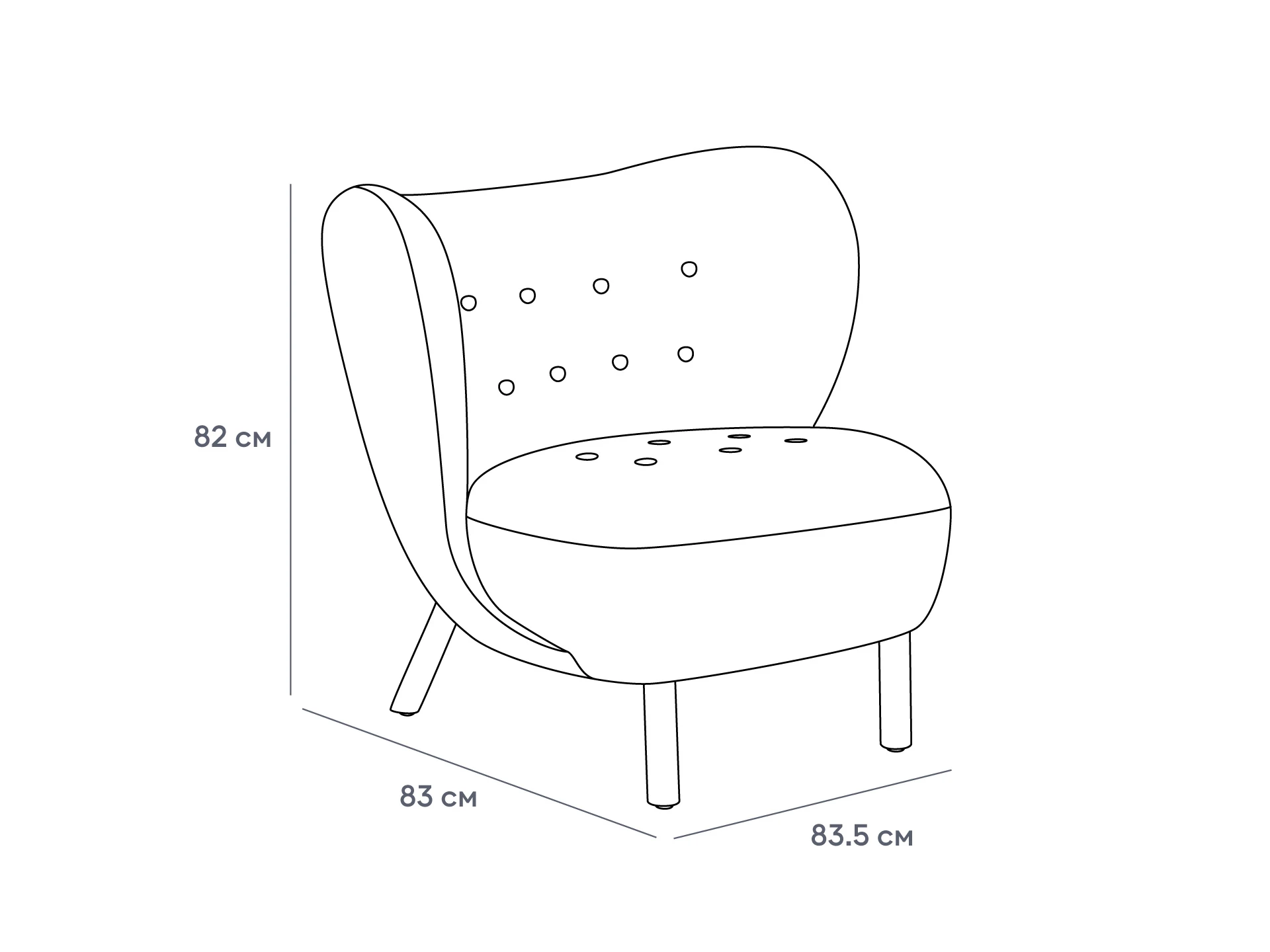 купить Кресло Lounge Wood в интернет-магазине