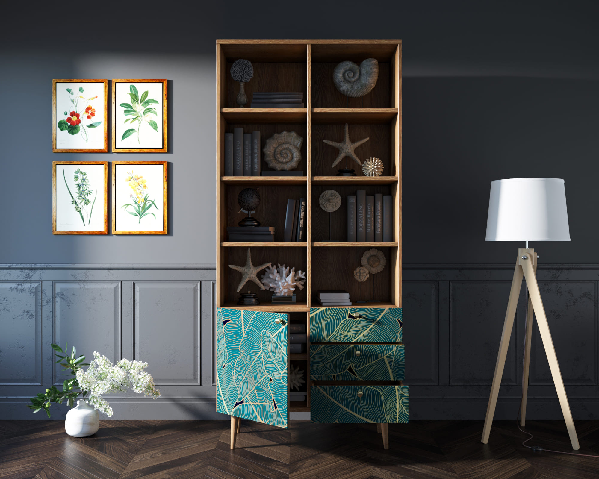 купить Стеллаж на комоде "Berber" принт 41 арт BB44/Print_41