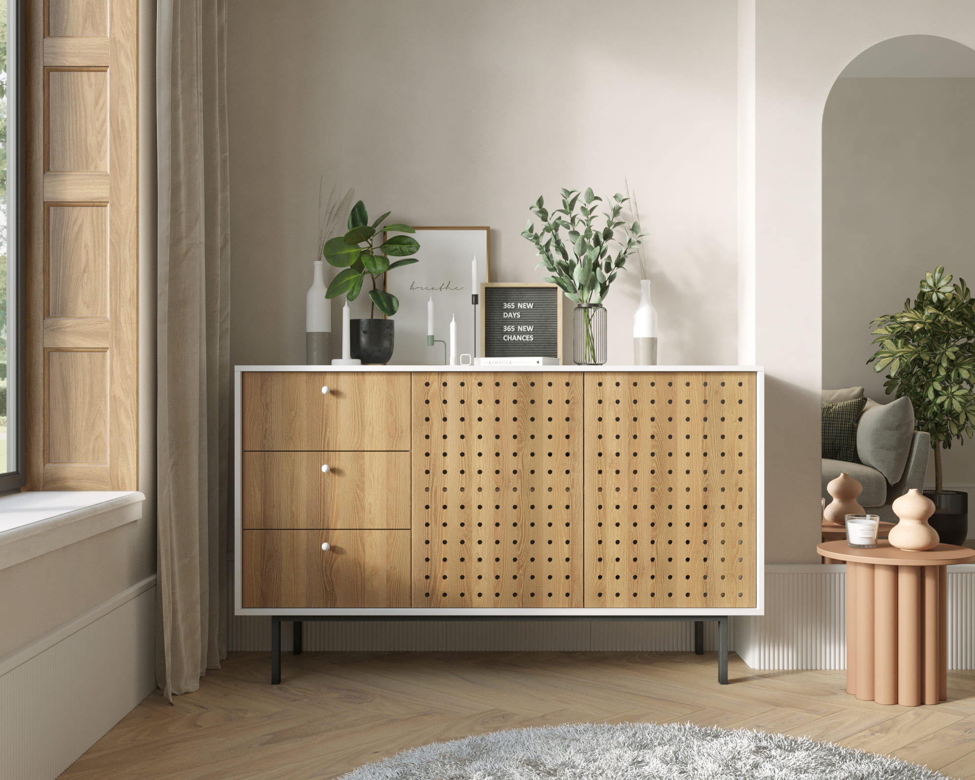 Комод с дверками и ящиками KOTO арт KT26 в интернет-магазине