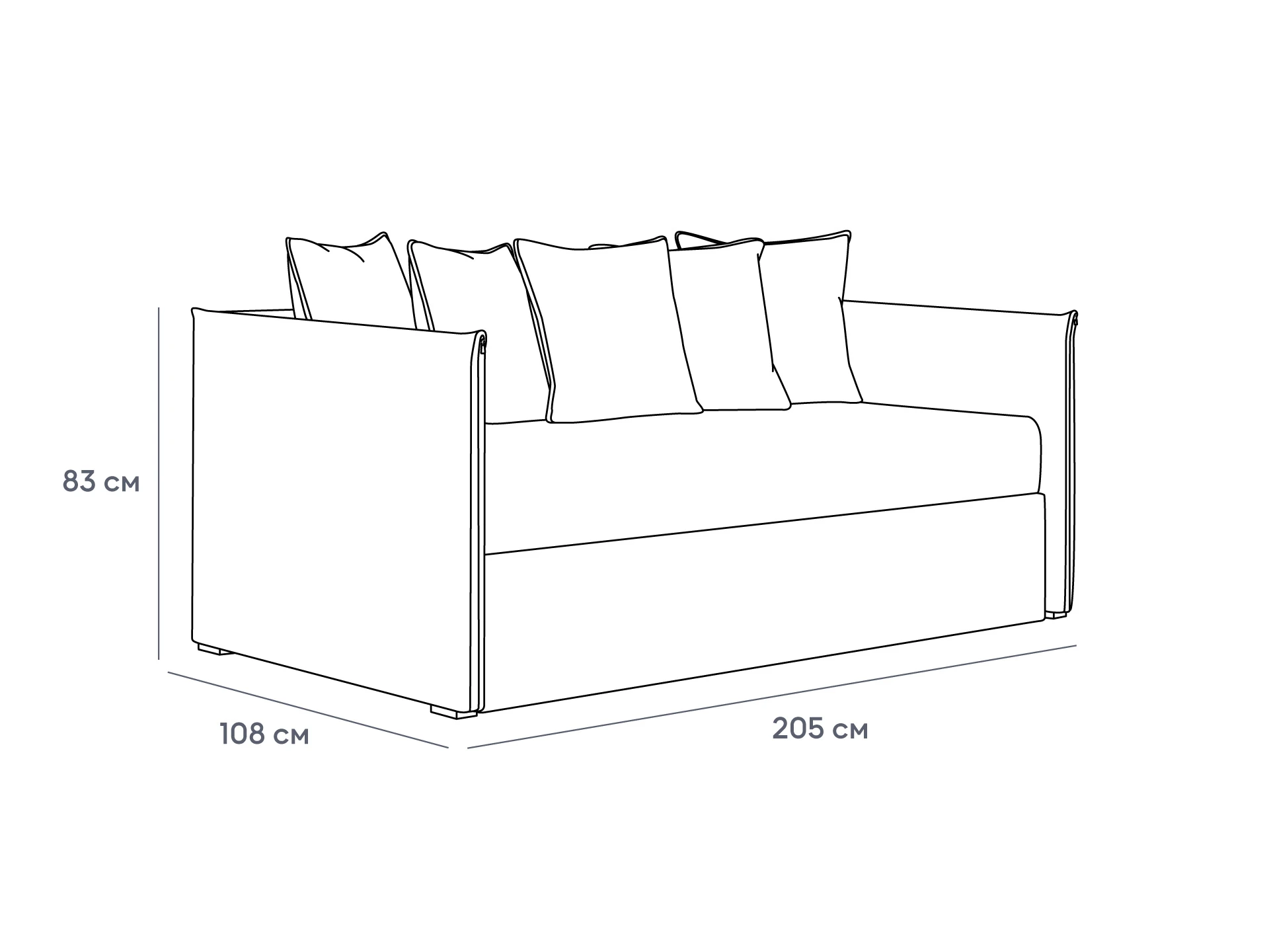 фото Кровать-кушетка Milano