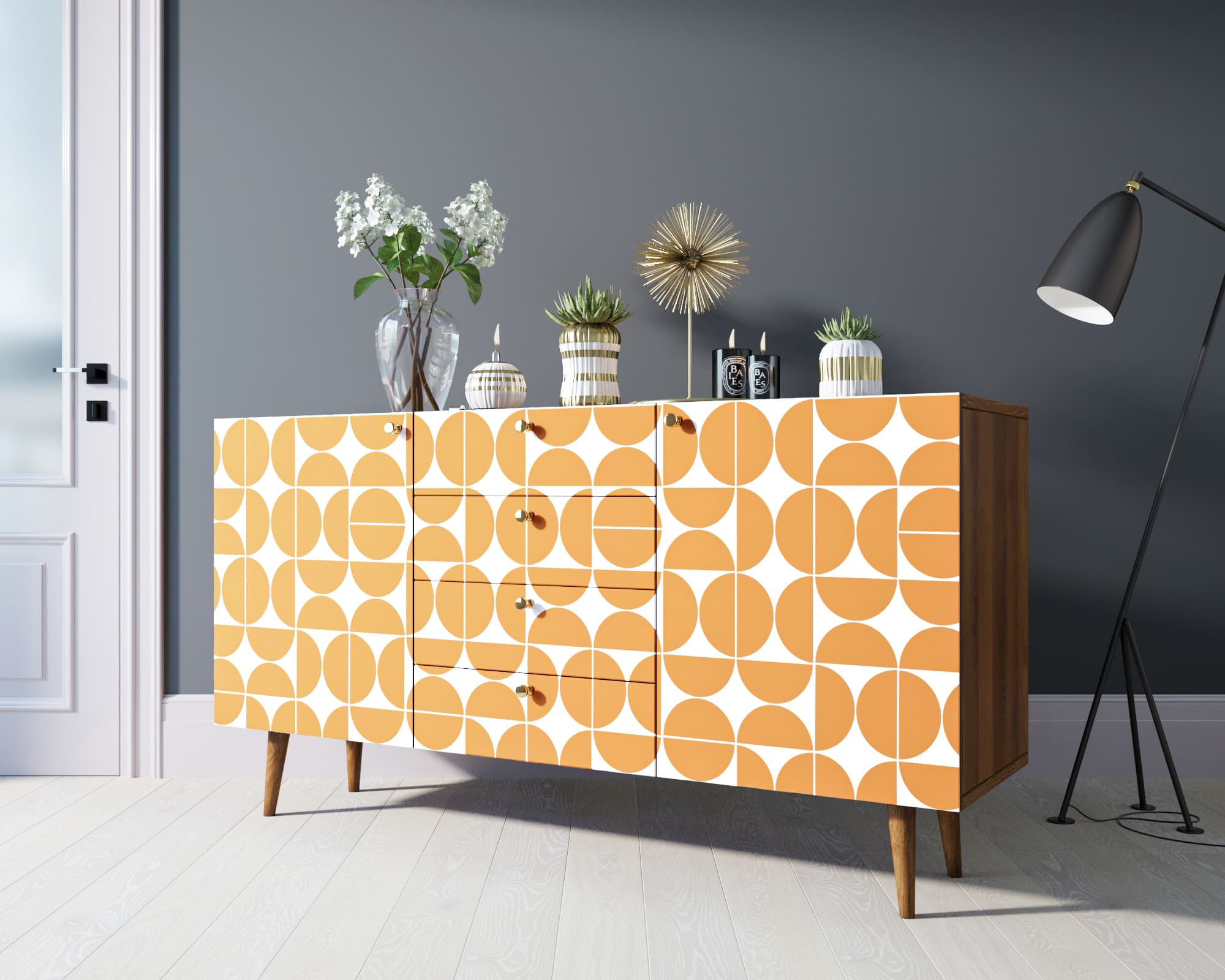 фото Комод "Berber" с ящиками 14 принт арт BB14/Print_14