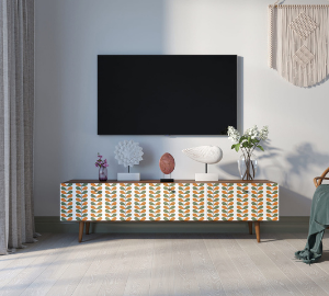 Комод "Berber" с ящиками низкий под TV 23 принт арт BB19/Print_23 в Москве Комод "Berber" с ящиками низкий под TV 23 принт арт BB19/Print_23