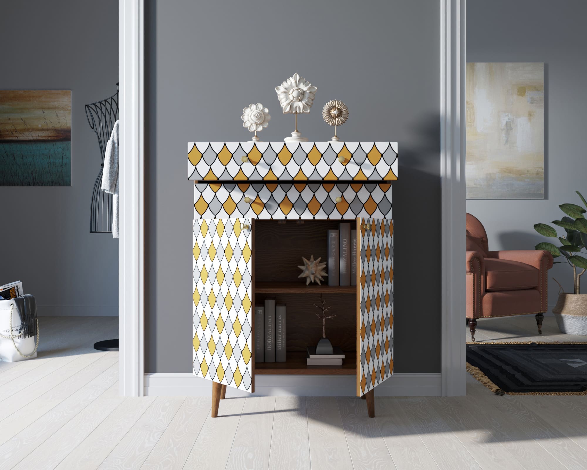 Комод "Berber" большой принт 22 арт BB12/Print_22 в интернет-магазине