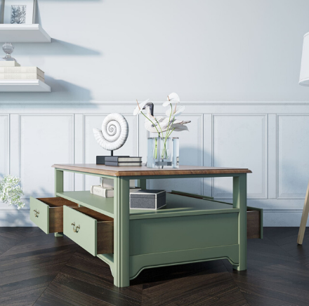 купить Стол журнальный "Olivia" 4 ящика арт GC1004 в Москве купить Стол журнальный "Olivia" 4 ящика арт GC1004