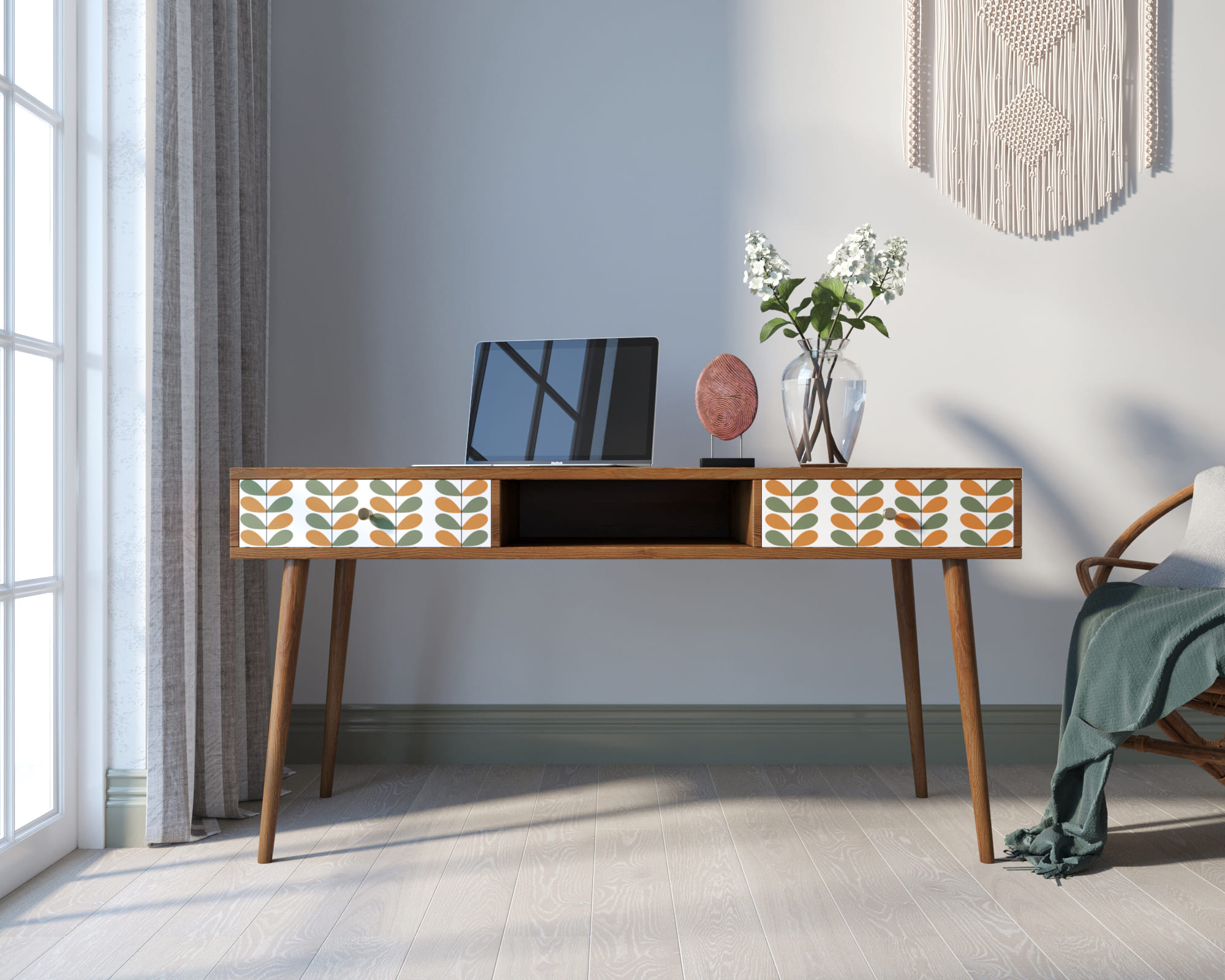 Стол рабочий "Berber" принт 23 арт BB18/Print_23 в интерьере в Москве Стол рабочий "Berber" принт 23 арт BB18/Print_23 в интерьере