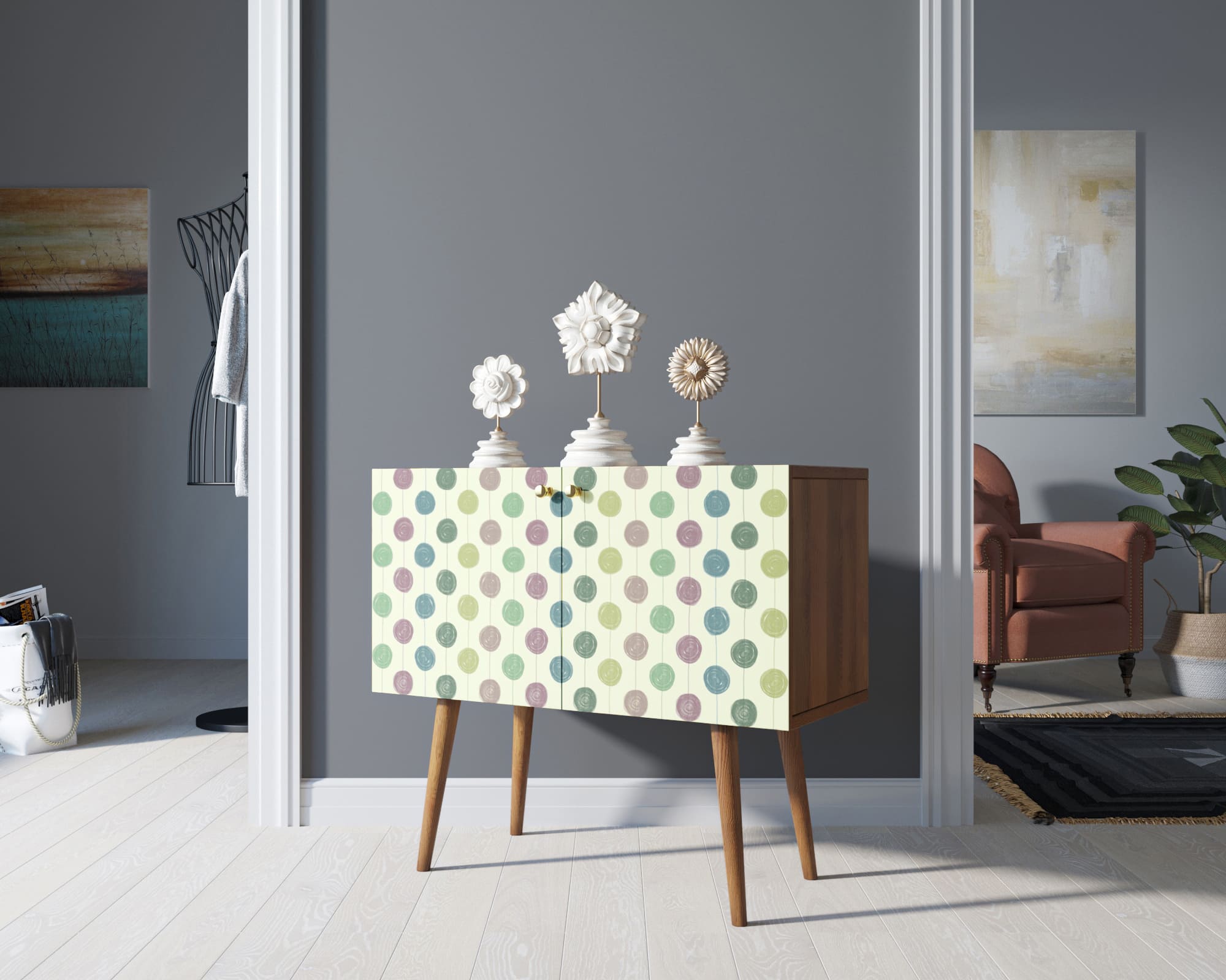 фото Комод на высоких ножках "Berber" малый принт 24 арт BB13/Print_24 в Москве фото Комод на высоких ножках "Berber" малый принт 24 арт BB13/Print_24