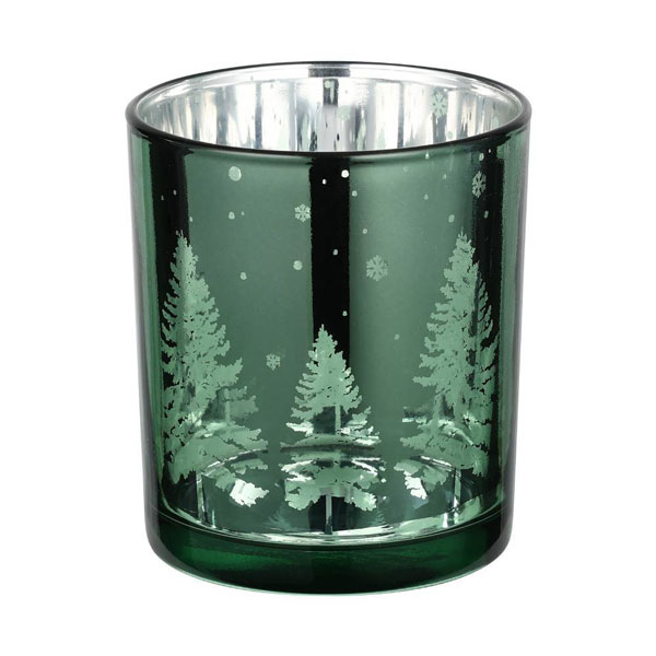 422512 Подсвечник рождественский LUKUT, стекло/зелёный,серебро, 70?80х70 мм в Москве 422512 Подсвечник рождественский LUKUT, стекло/зелёный,серебро, 70?80х70 мм