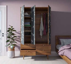 купить Шкаф трехстворчатый "Berber" принт 18 арт BB02/Print_18