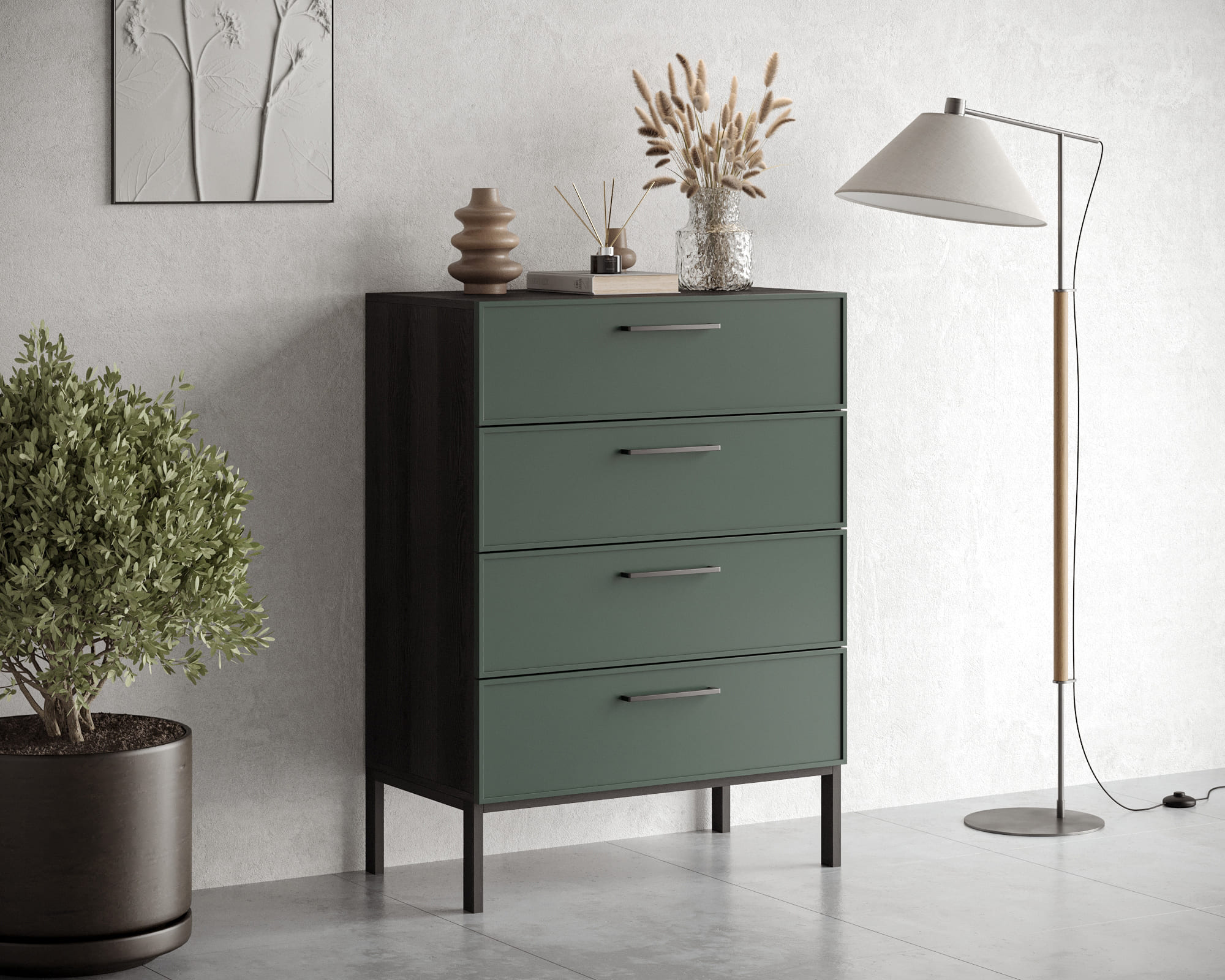 заказать Комод вертикальный с четырьмя ящиками "Nicole" арт NEM18G в Москве заказать Комод вертикальный с четырьмя ящиками "Nicole" арт NEM18G