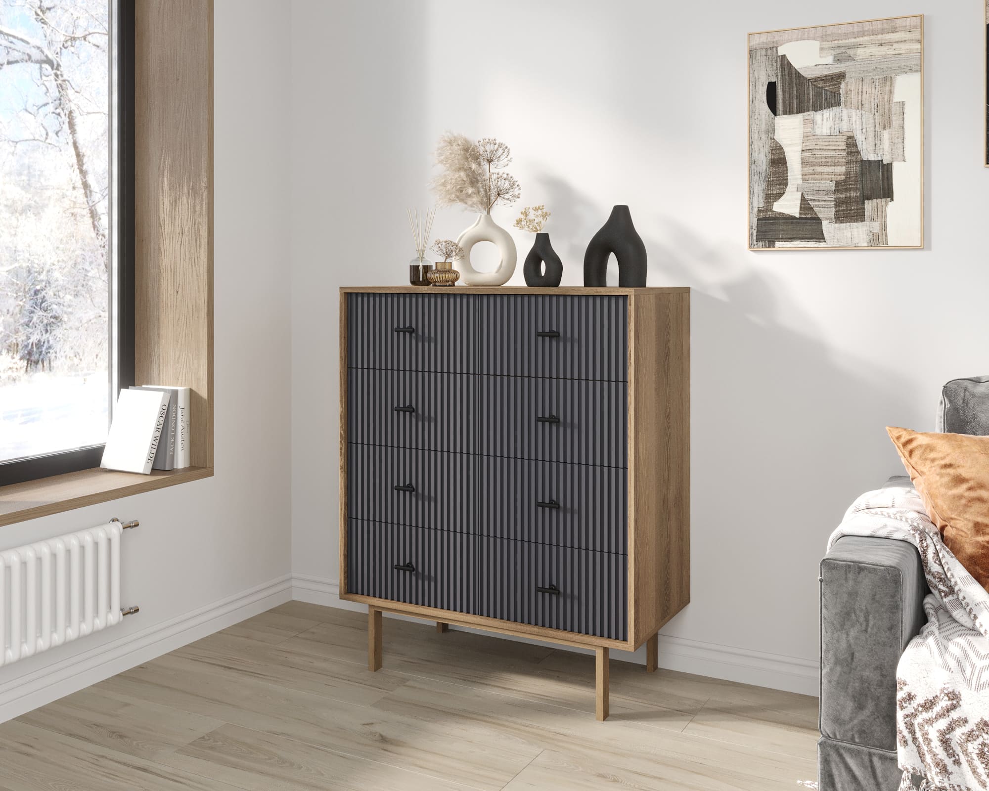 заказать Комод на восемь ящиков "Emerson" арт EM20/7024/L