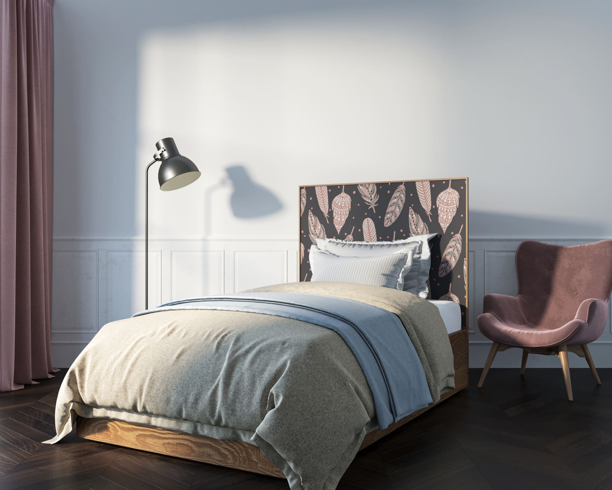 заказать Кровать "Berber" 120х200 см принт 40 арт BB42/Print_40 в Москве заказать Кровать "Berber" 120х200 см принт 40 арт BB42/Print_40