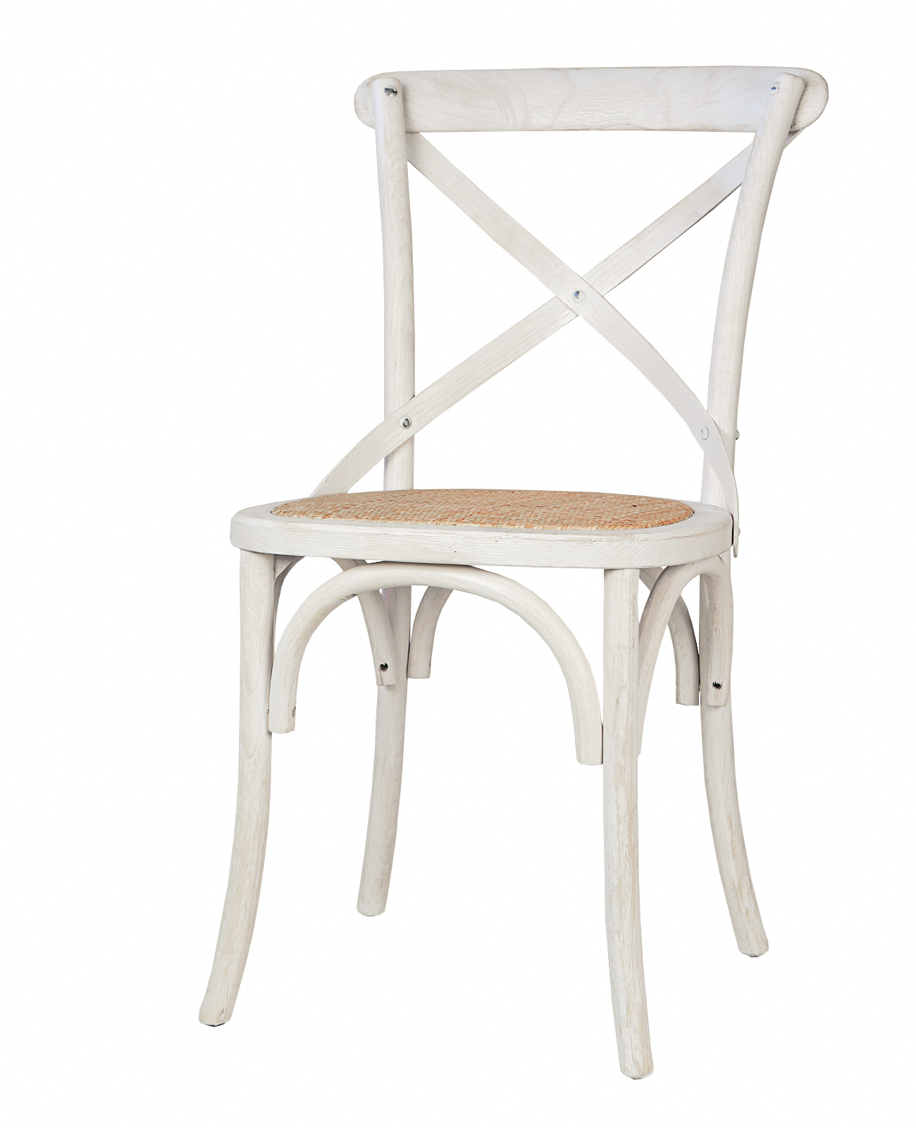 купить Стул ретро Cross Back White Brush в Москве купить Стул ретро Cross Back White Brush