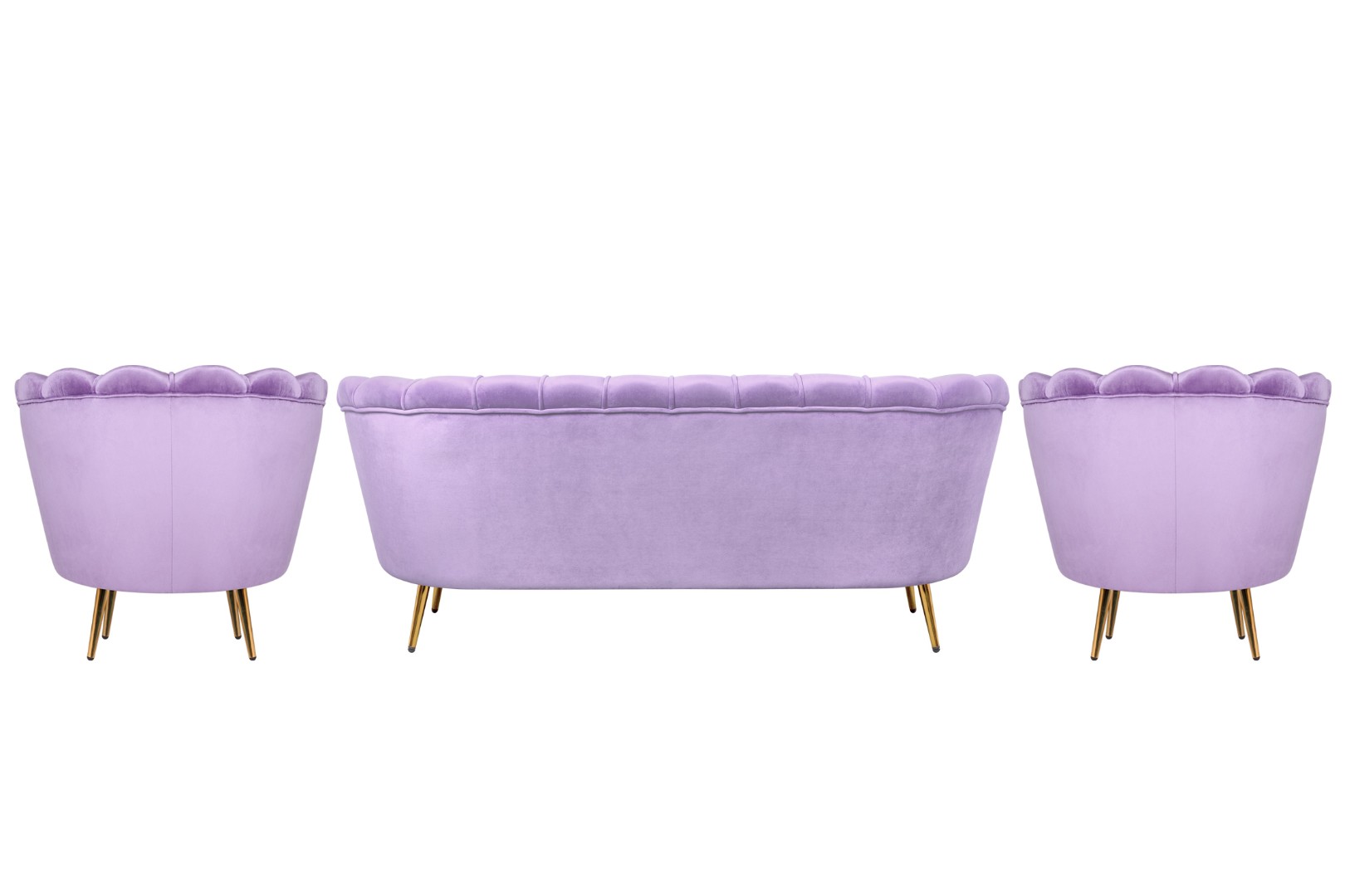 заказать Комплект кресел и дивана ракушка Pearl Triple Purple