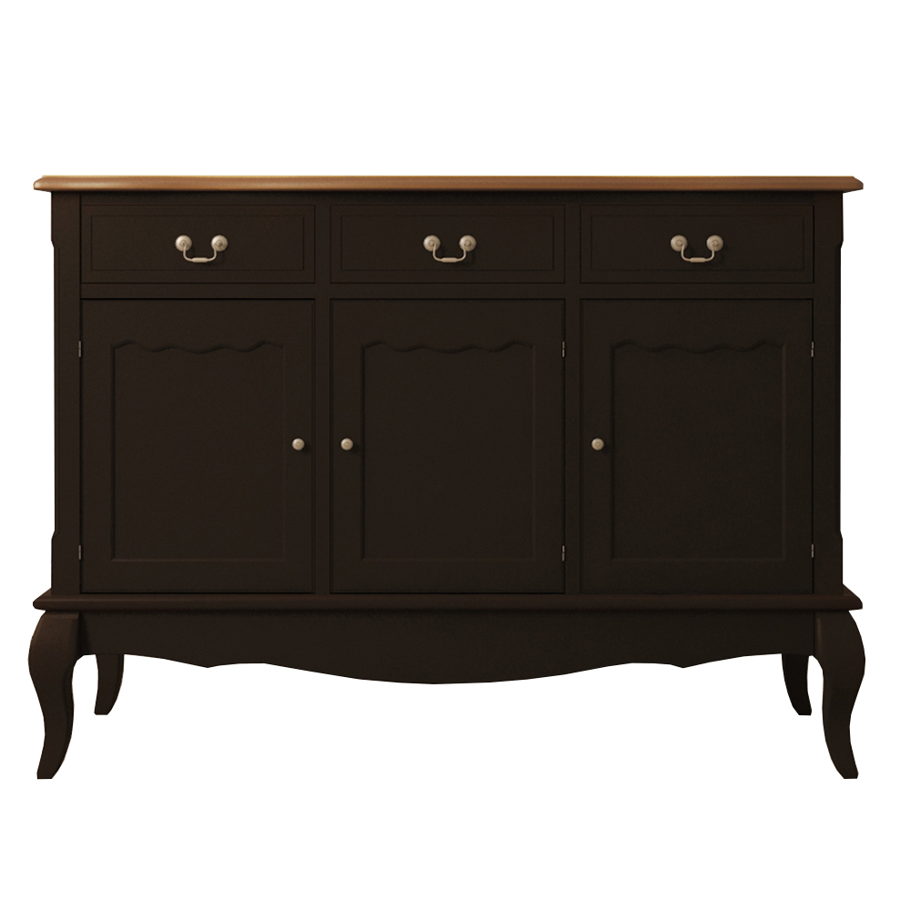 купить Комод "Leontina Black" (3 ящика и 3 двери) арт ST9344BLK