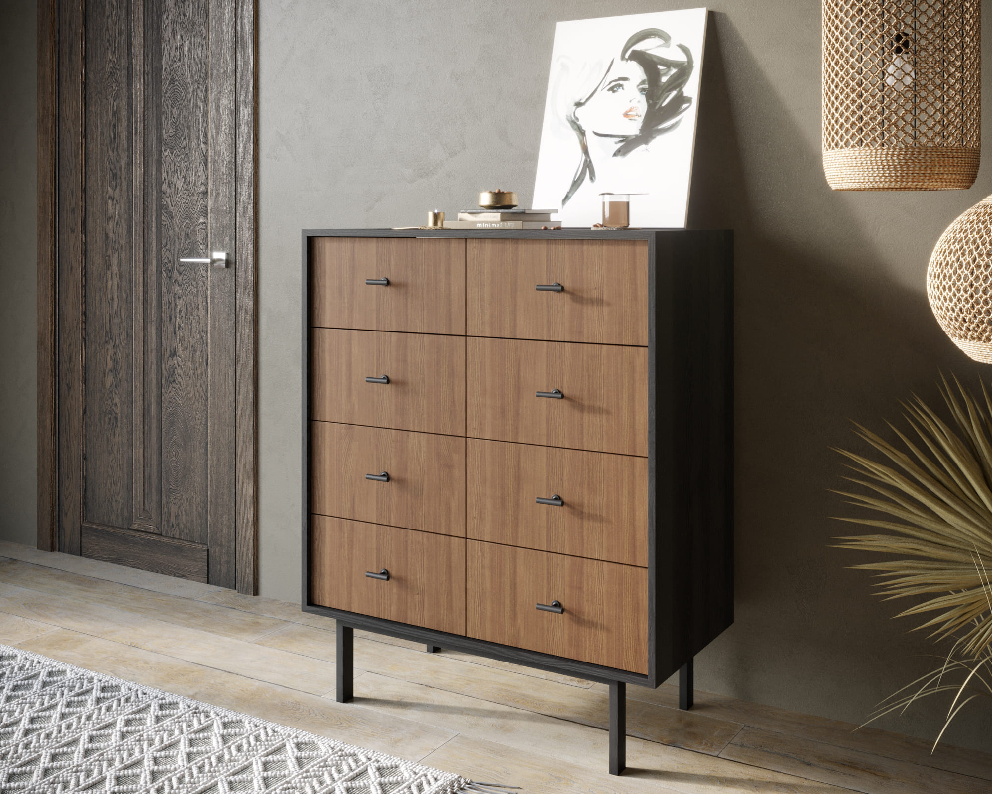 заказать Комод на восемь ящиков "Emerson" арт EM20 в Москве заказать Комод на восемь ящиков "Emerson" арт EM20