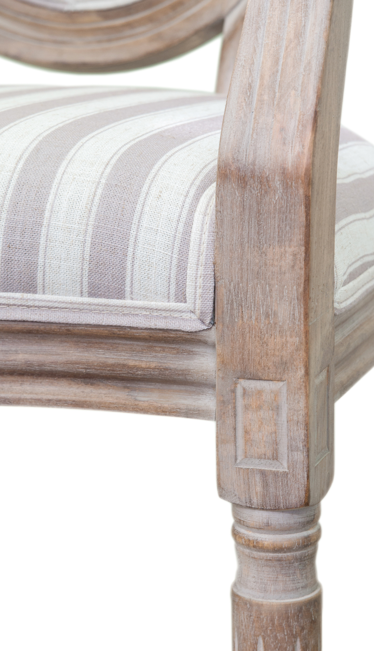 фото Мягкий стул с подлокотниками Volker Arm Pinstripe