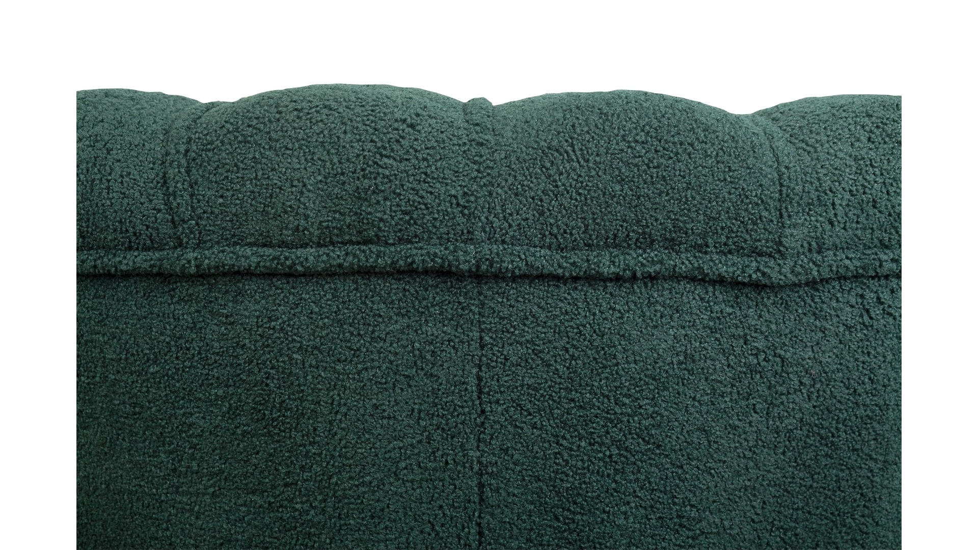 фото Низкое кресло ракушка Pearl зеленый Boucle на черных ножках