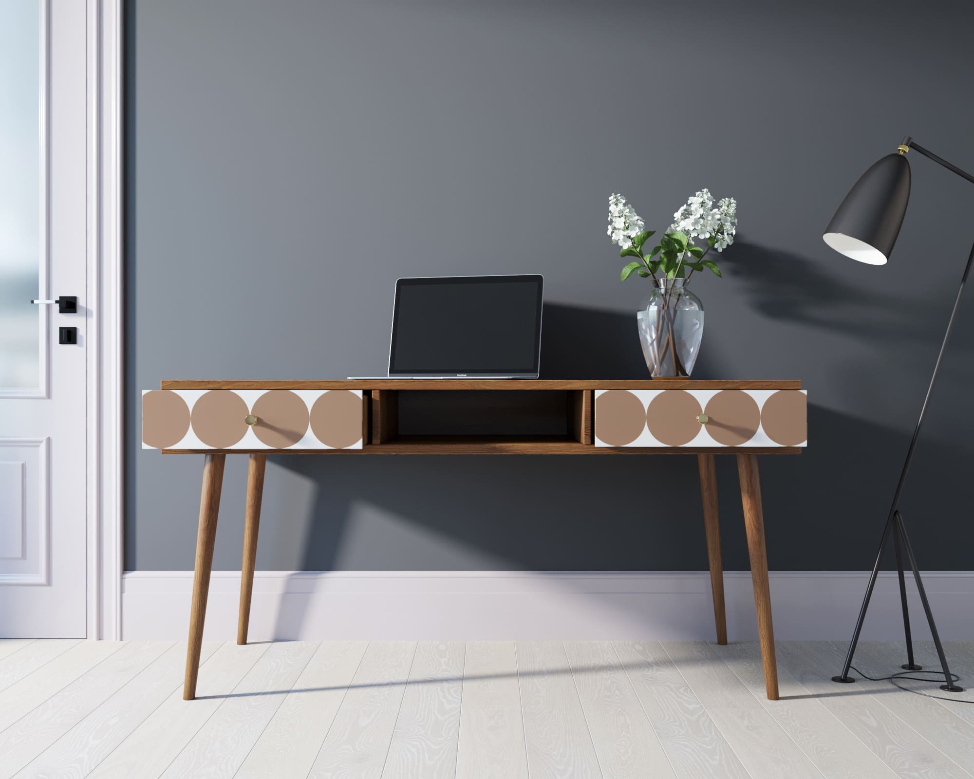 Стол рабочий "Berber" принт 17 арт BB18/Print_17 в интернет-магазине