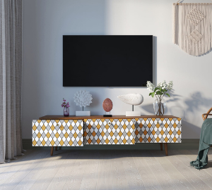 купить Комод "Berber" с ящиками низкий под TV принт 22 арт BB19/Print_22