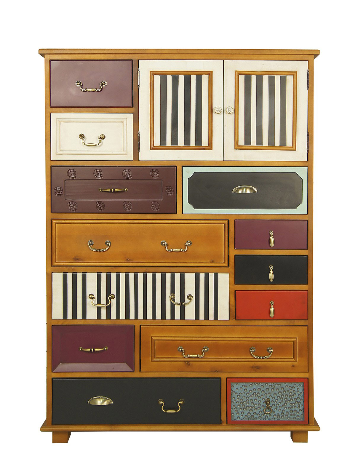 красивый Комод «Gouache Birch» вертикальный арт M10535ETG/1