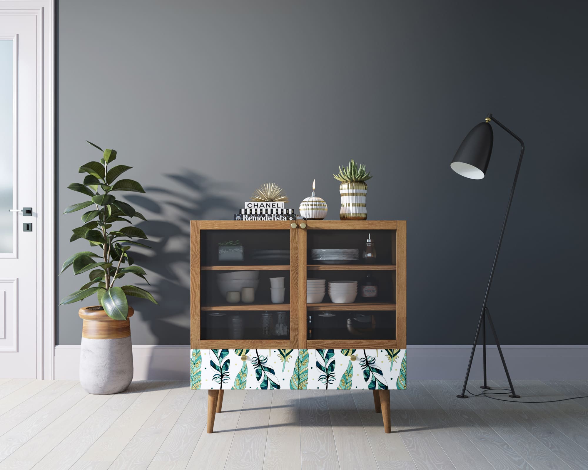 Буфет низкий "Berber" принт 44 арт BB47/Print_44 в интернет-магазине