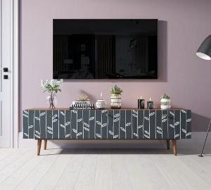 Комод "Berber" с ящиками низкий под TV принт 18 арт BB19/Print_18 в Москве Комод "Berber" с ящиками низкий под TV принт 18 арт BB19/Print_18