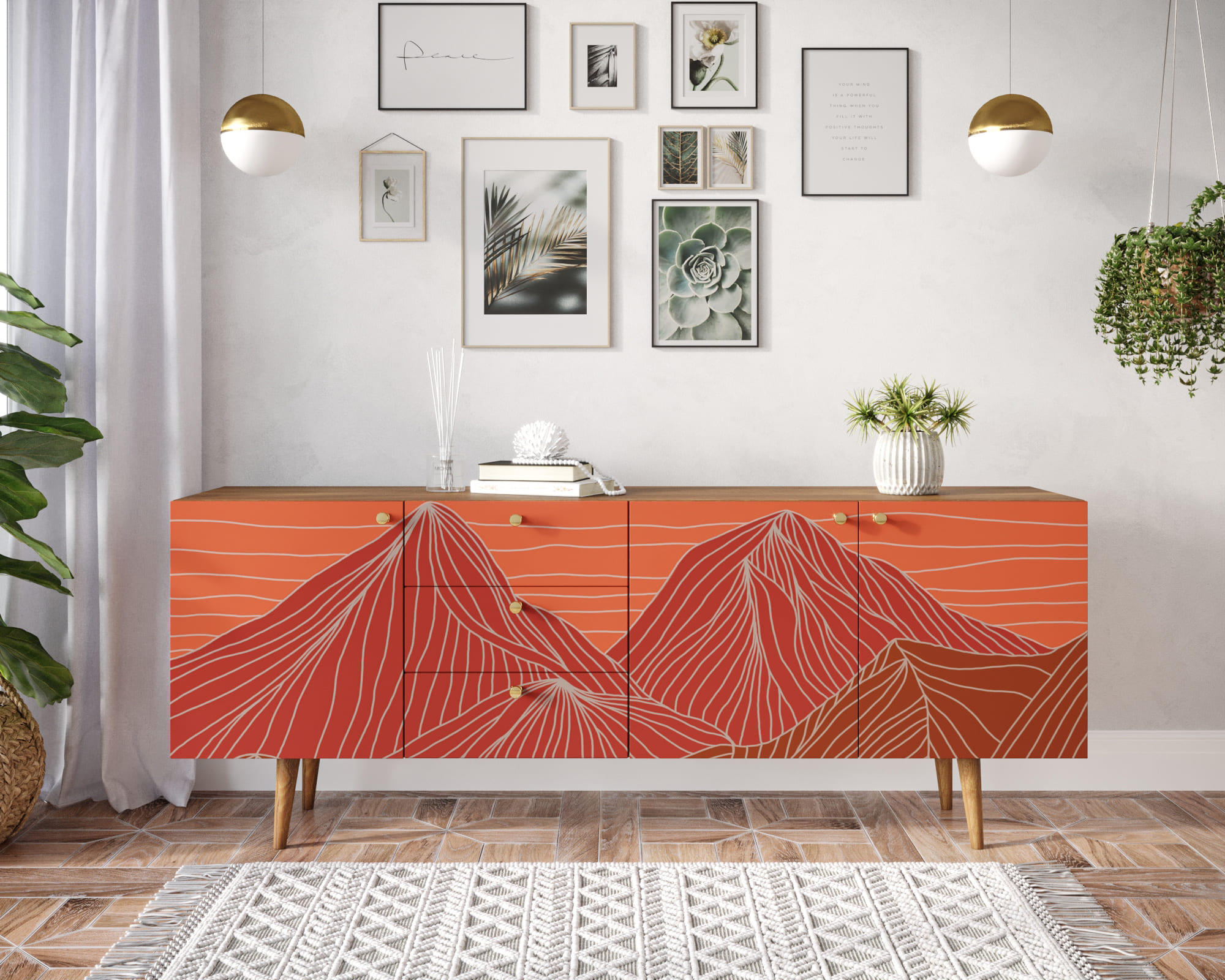 Комод "Berber" удлиненный принт 49 арт BB11/Print_49 в интернет-магазине в Москве Комод "Berber" удлиненный принт 49 арт BB11/Print_49 в интернет-магазине