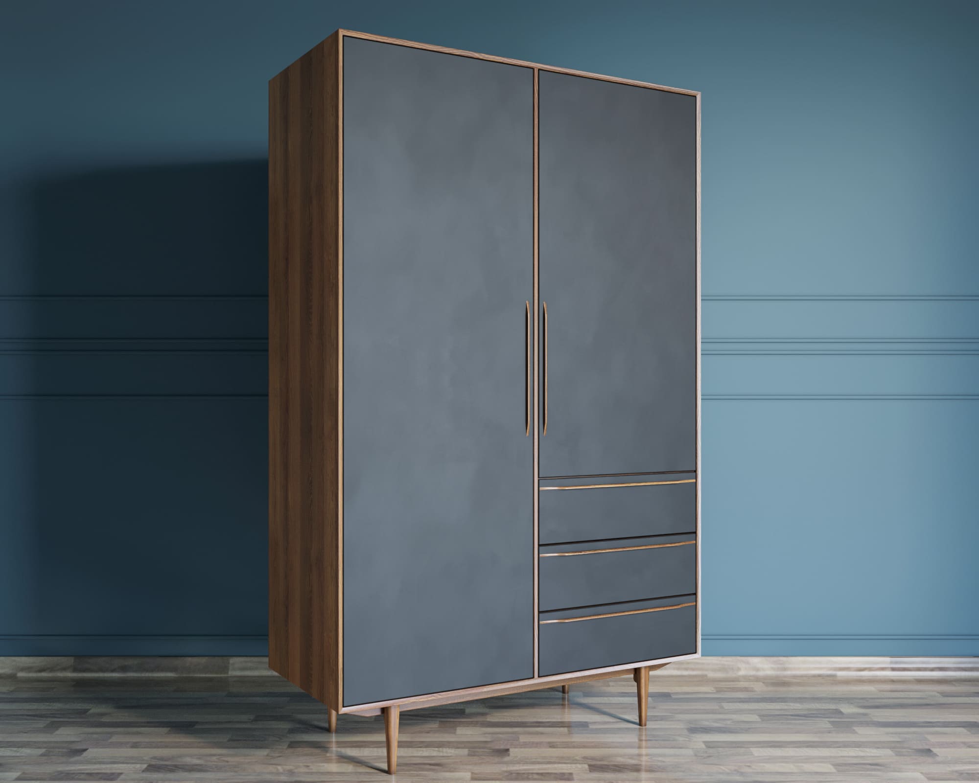 Шкаф в скандинавском стиле "Bruni Black" с ящиками арт BR27Black в интернет-магазине в Москве Шкаф в скандинавском стиле "Bruni Black" с ящиками арт BR27Black в интернет-магазине