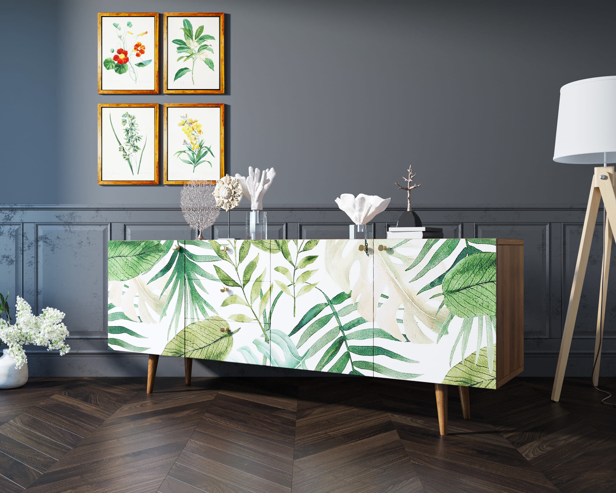 Комод "Berber" удлиненный принт 4 арт BB11/Print_04 в интернет-магазине