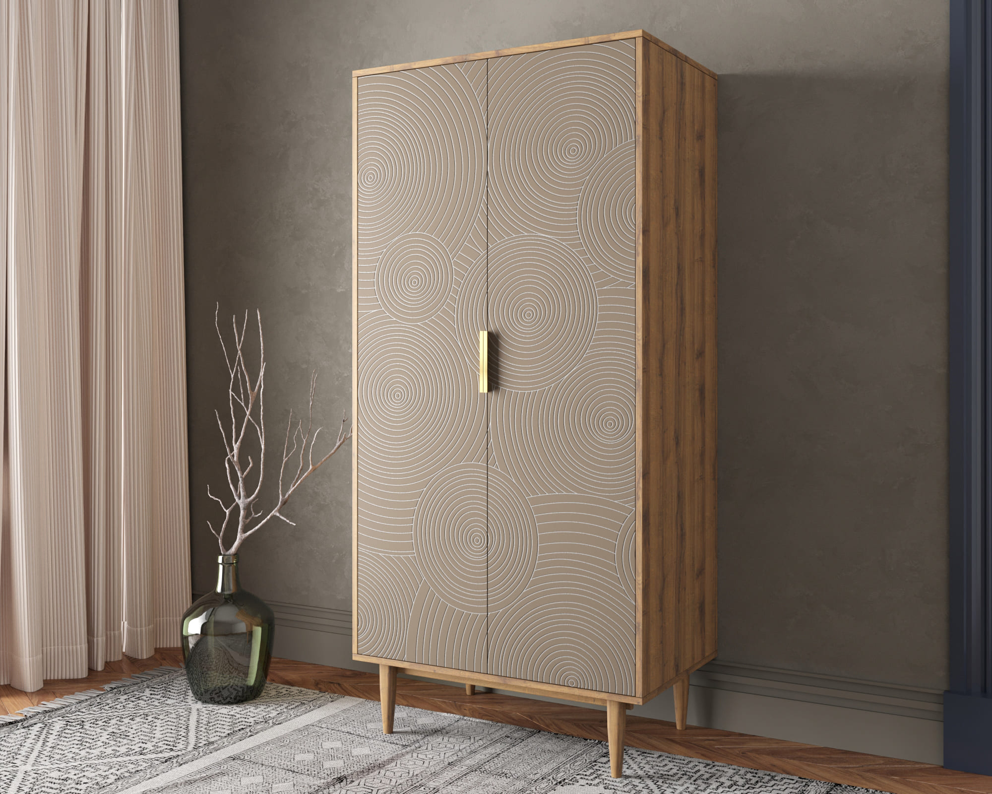 заказать Шкаф малый двухстворчатый "Line" R24/beige