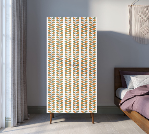 Шкаф малый двухстворчатый "Berber" принт 23 арт BB08/Print_23