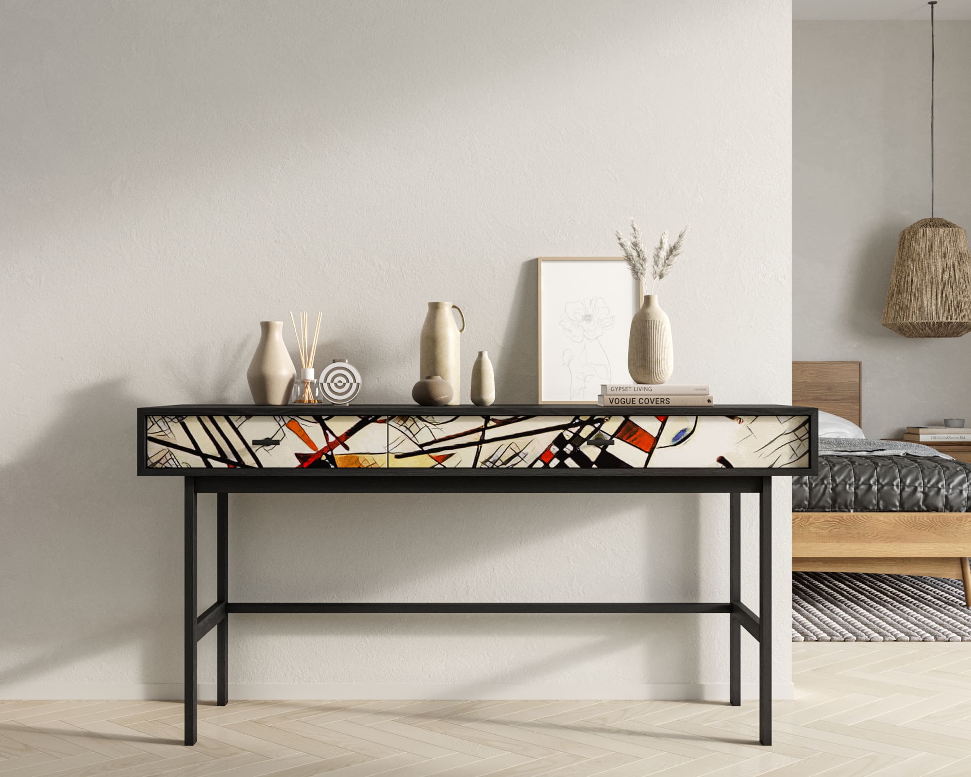 Консоль с двумя ящиками "Emerson" by Kandinsky арт EM22/Print_01 в интернет-магазине в Москве Консоль с двумя ящиками "Emerson" by Kandinsky арт EM22/Print_01 в интернет-магазине