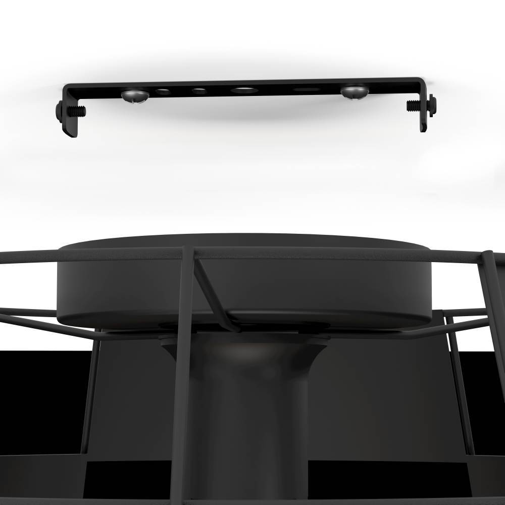 43891 Потолочный светильник PONTEFRACT, 1X40W (E27), ?420, сталь, черный в интернет-магазине