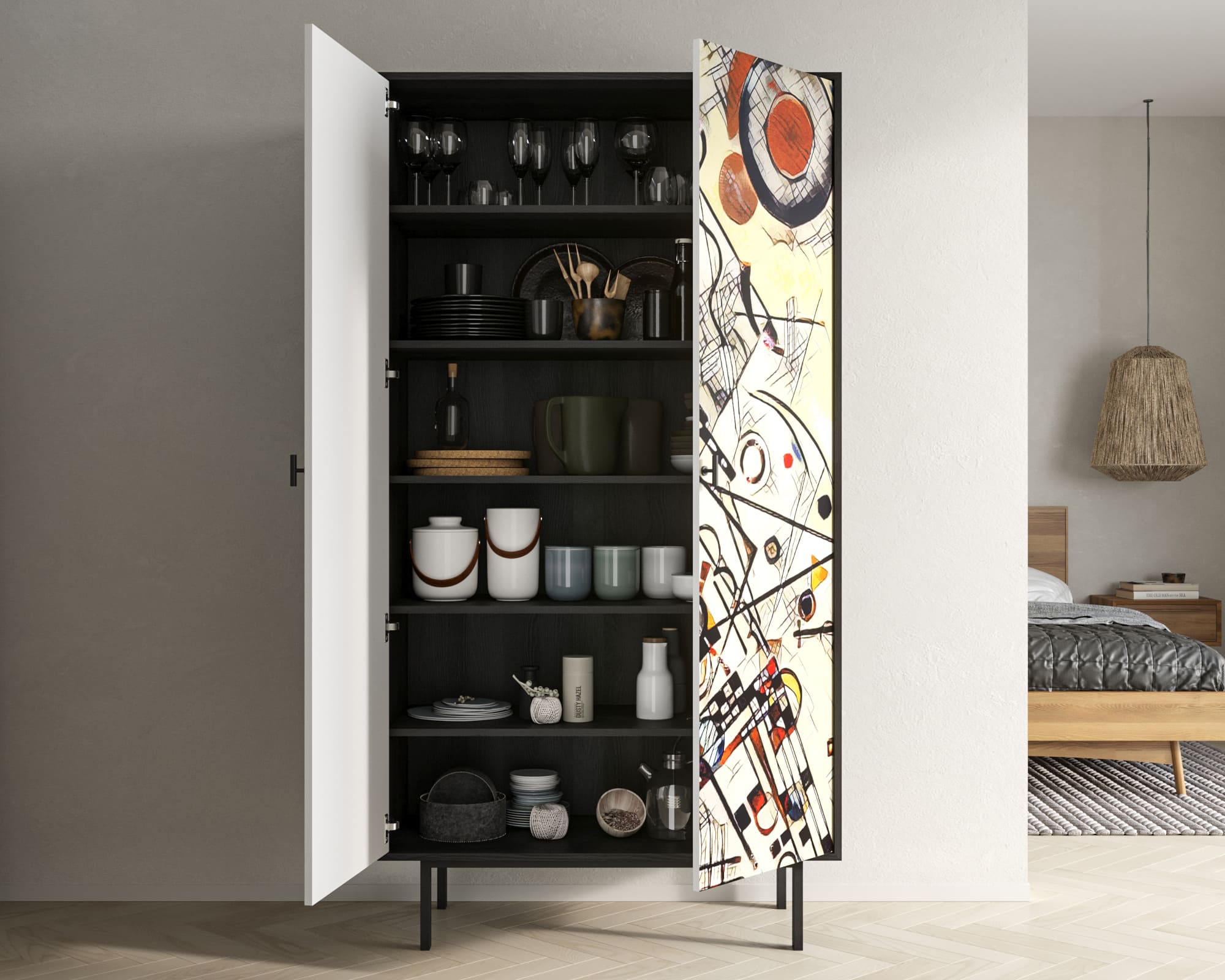 купить Шкаф двухдверный "Emerson" by Kandinsky арт EM091/Print_01 в Москве купить Шкаф двухдверный "Emerson" by Kandinsky арт EM091/Print_01