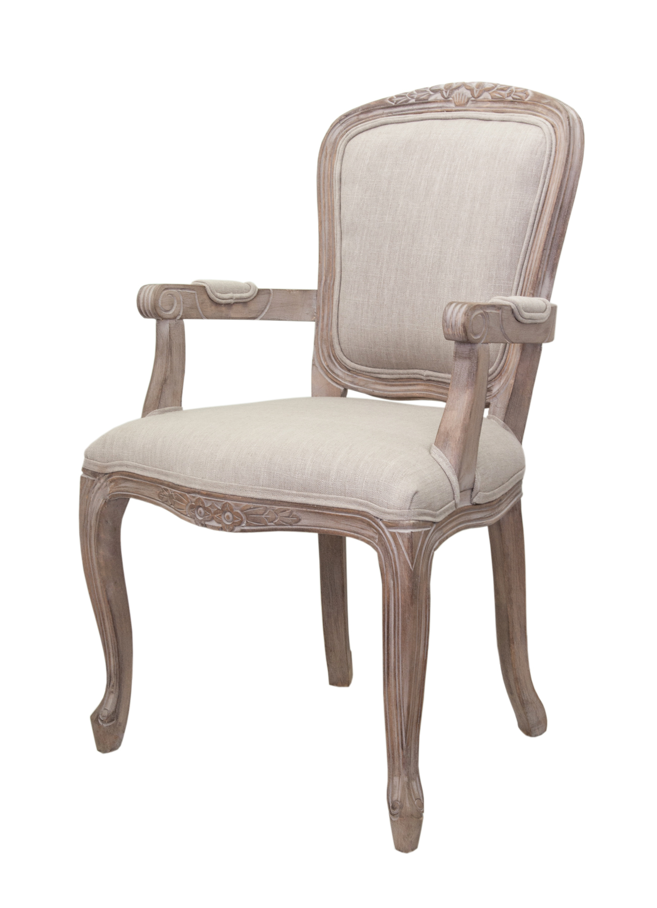 Мягкий стул с подлокотниками Gran Arm Beige в интернет-магазине