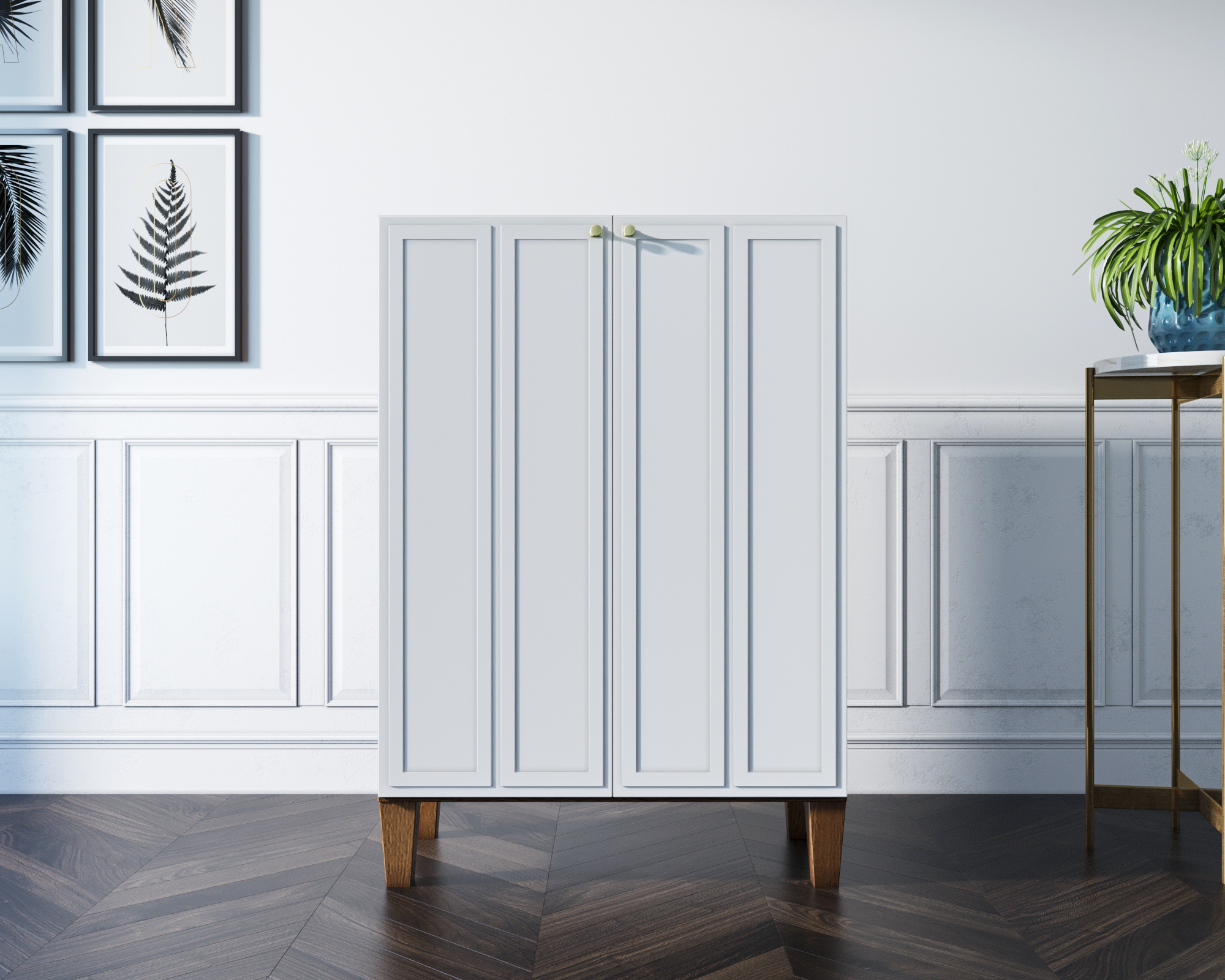 Шкаф-буфет "Andersen" малый арт AN18WH в интернет-магазине