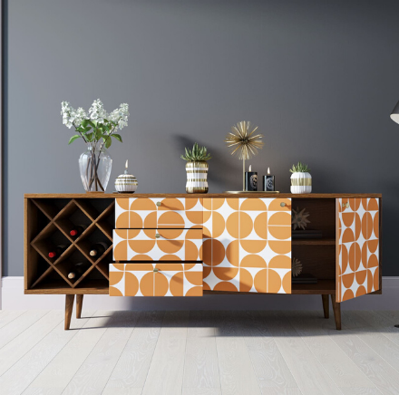 Комод "Berber" удлиненный с бутылочницей 14 принт арт BB15/Print_14 в Москве Комод "Berber" удлиненный с бутылочницей 14 принт арт BB15/Print_14
