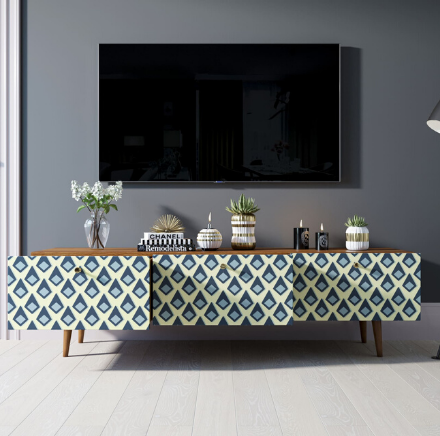 купить Комод "Berber" с ящиками низкий под TV принт 13 арт BB19/Print_13