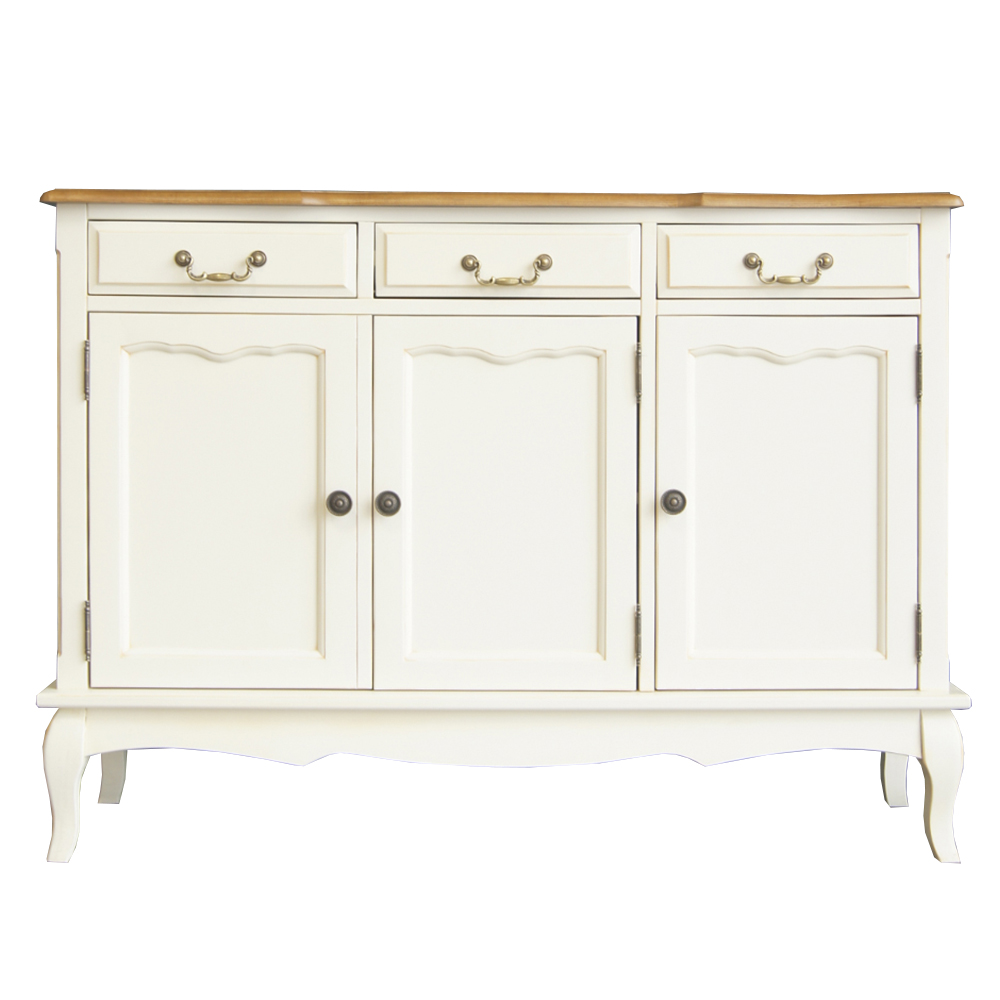 стильный Бежевый Комод Leontina (3 ящика и 3 двери) арт ST9344