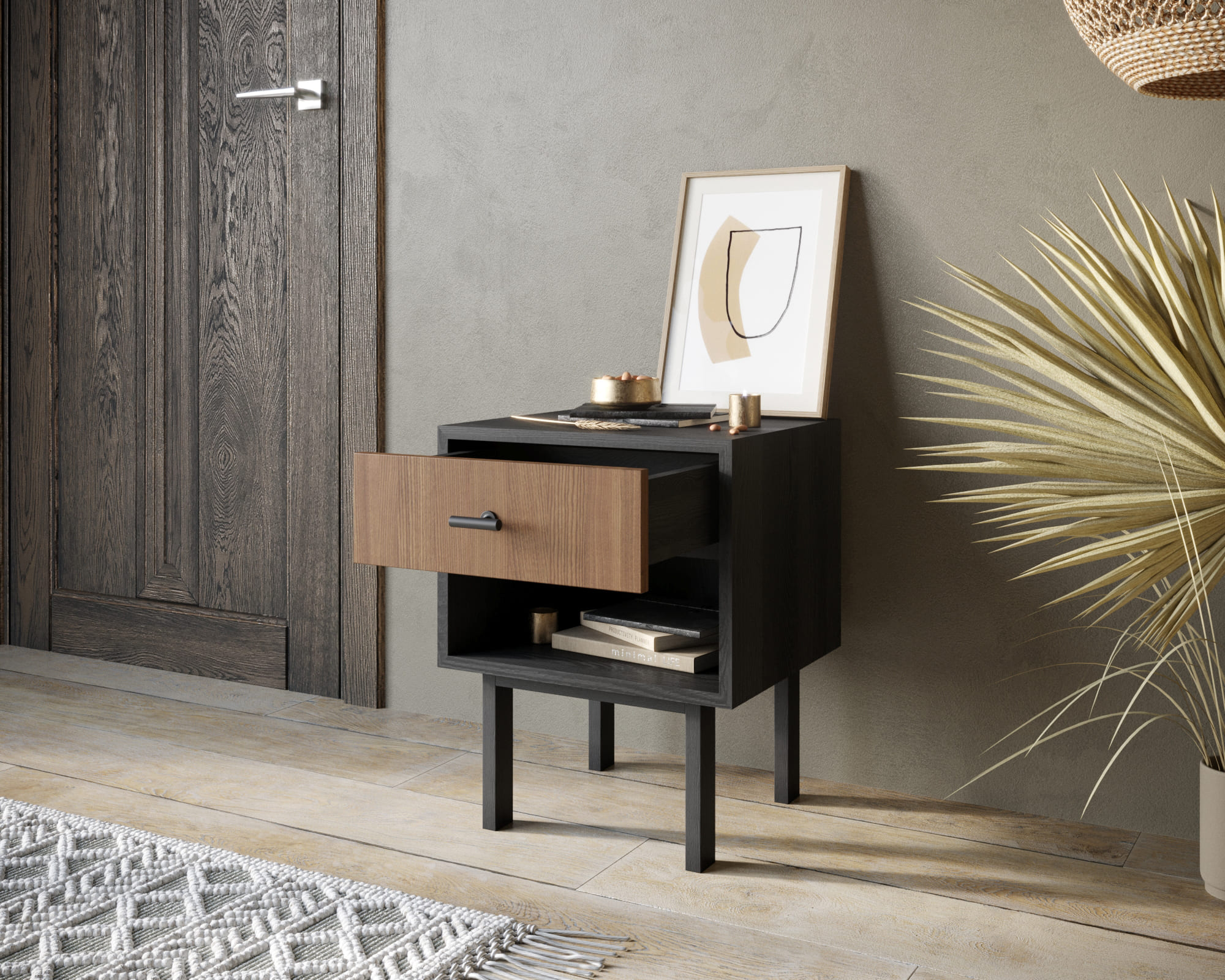 купить Тумбочка с верхним ящиком "Emerson" арт EM11