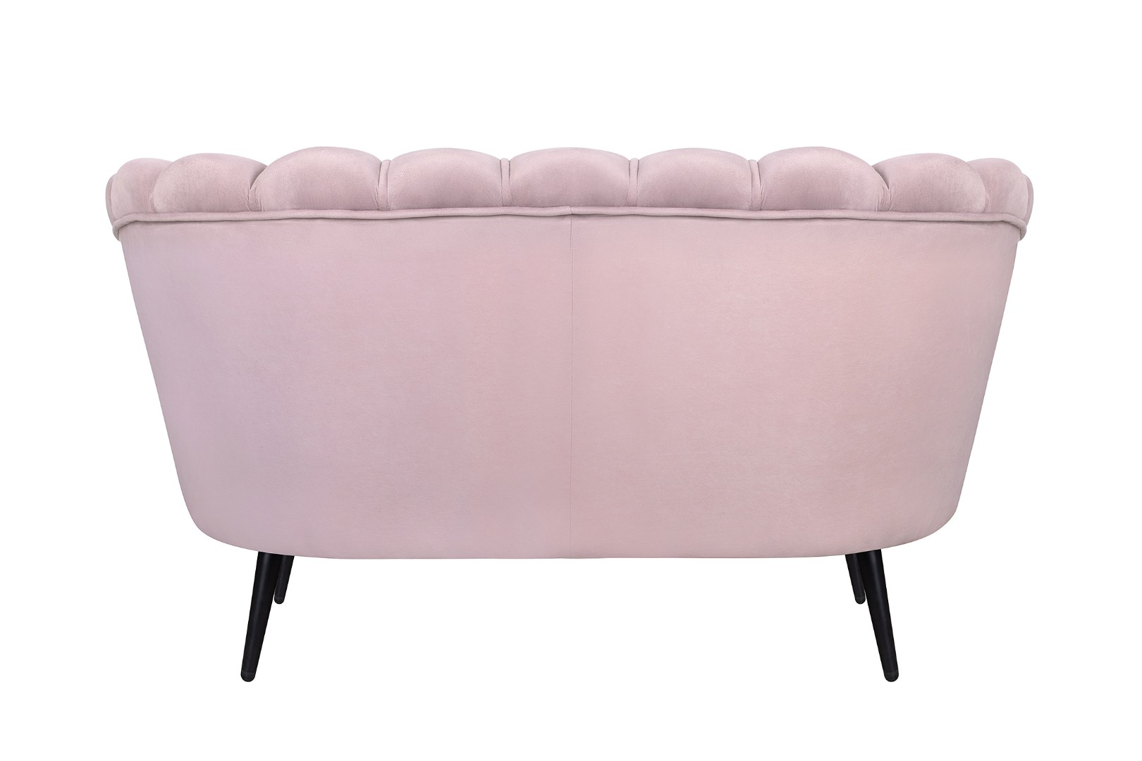 Диван ракушка Pearl Double Pink на черных ножках в интернет-магазине