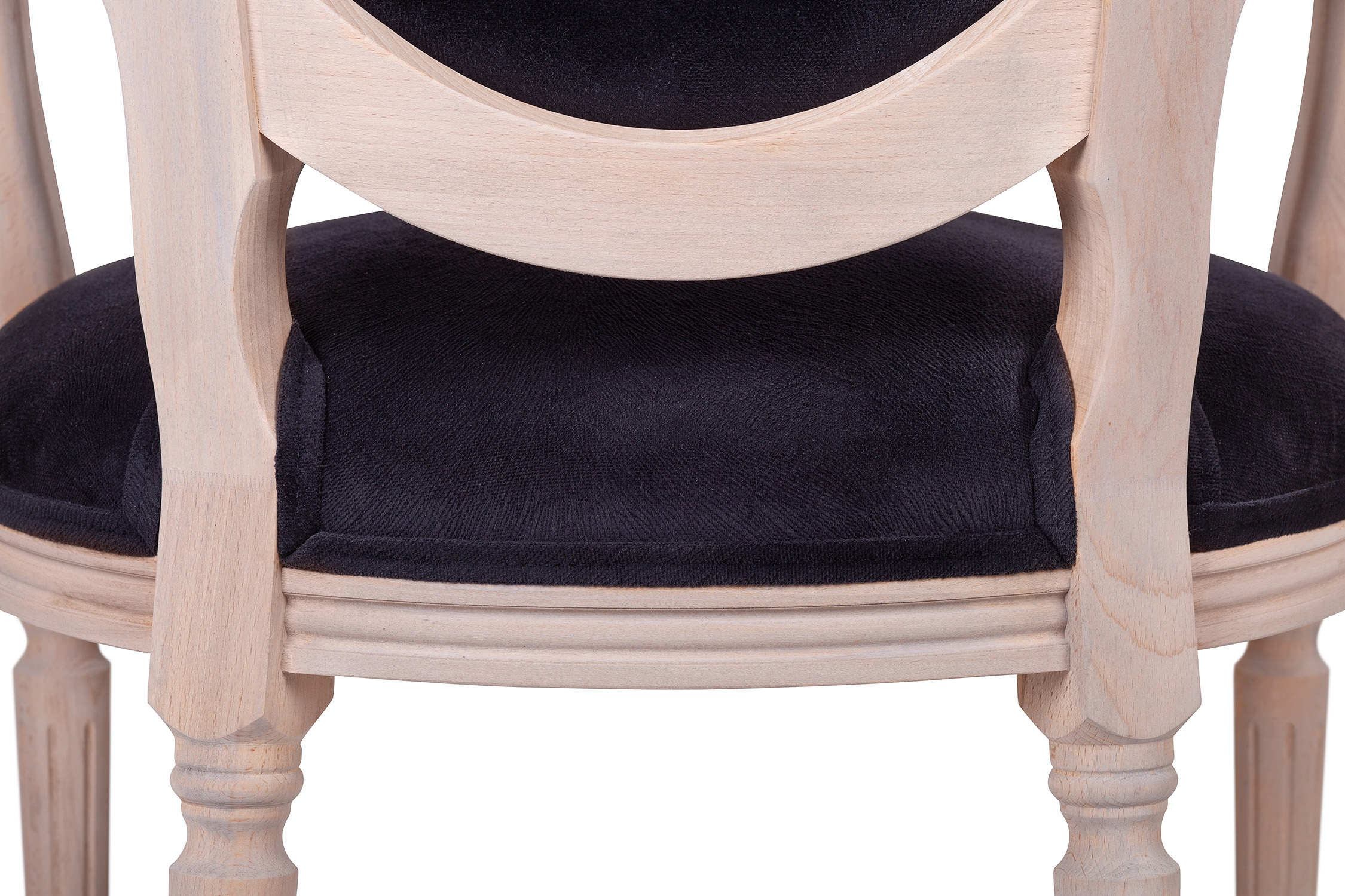 фото Мягкий стул с подлокотниками Delo Arm Black Velvet