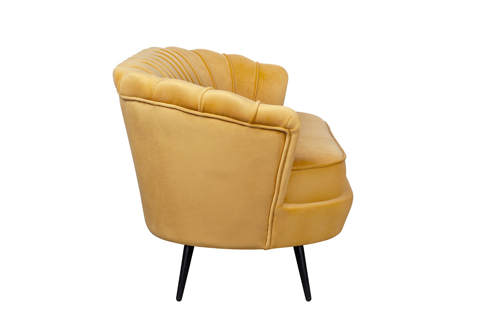 заказать Дизайнерский диван Pearl Triple Yellow на черных ножках в Москве заказать Дизайнерский диван Pearl Triple Yellow на черных ножках